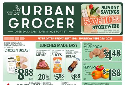 Urban Grocer Flyer September 18 to 24