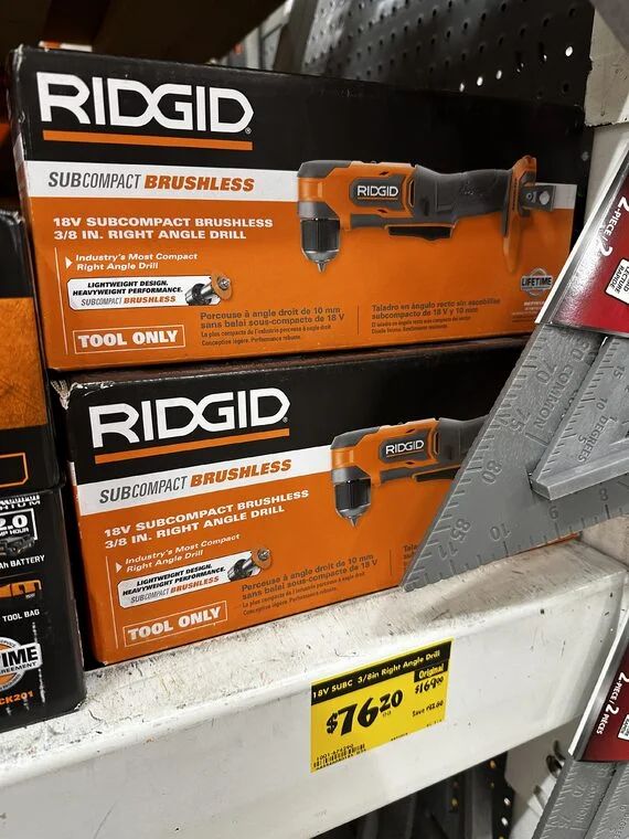 Home Depot: Ridgid 18v Right Angle Drill YMMV BRADFORD Home Depot: Ridgid 18v Right Angle Drill YMMV BRADFORD