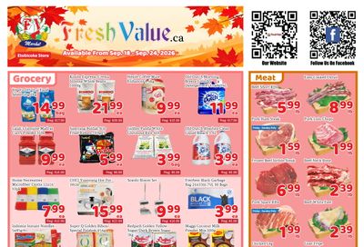 Fresh Value (Etobicoke) Flyer September 18 to 24