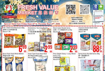 Fresh Value (Scarborough) Flyer September 18 to 24