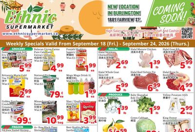Ethnic Supermarket (Milton) Flyer September 18 to 24
