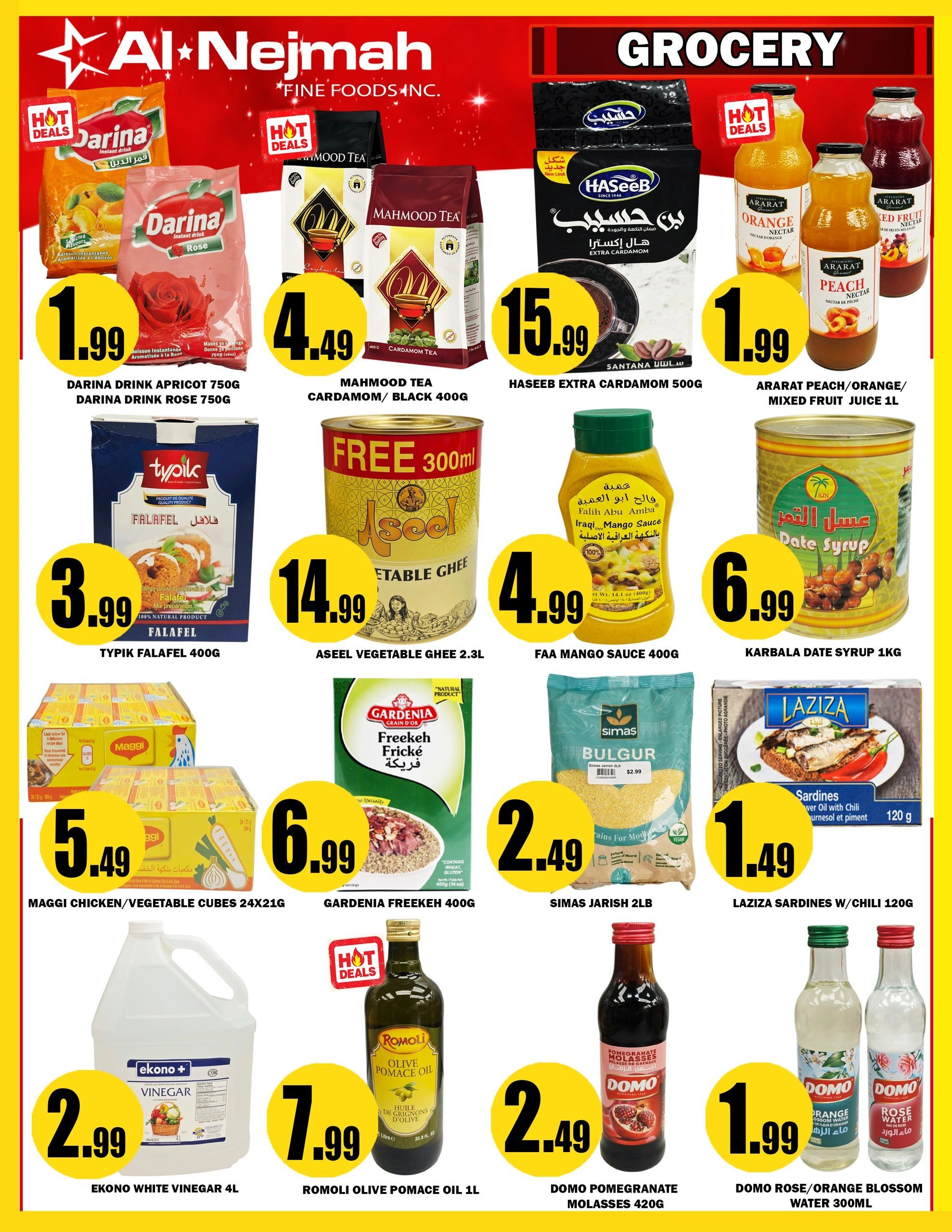 Alnejmah Fine Foods Inc. Flyer September 18 to 24