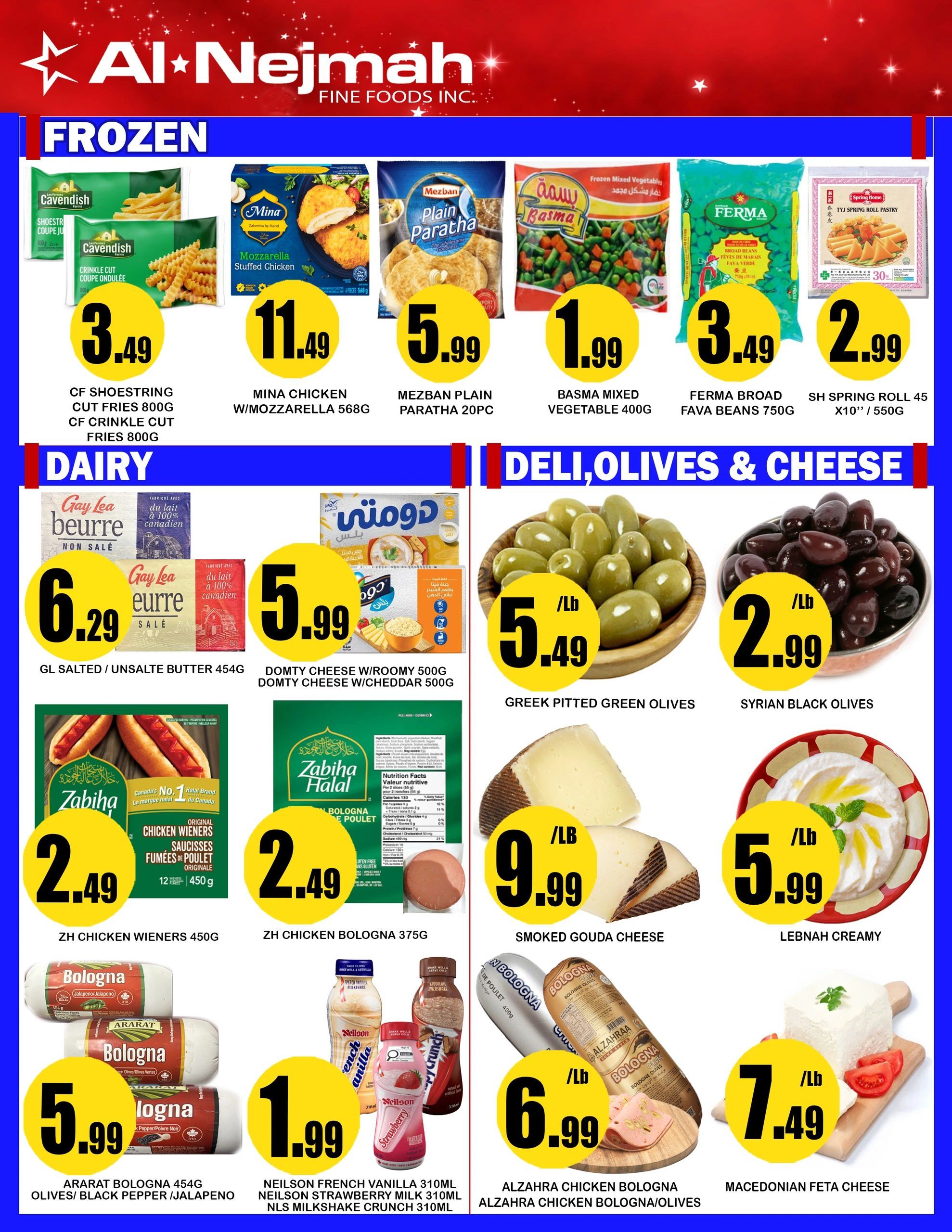 Alnejmah Fine Foods Inc. Flyer September 18 to 24