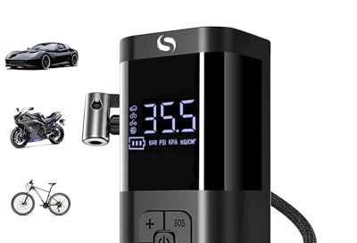 SERVOMASTER Tire Inflator Portable Air Compressor, Cordless Tire Inflator