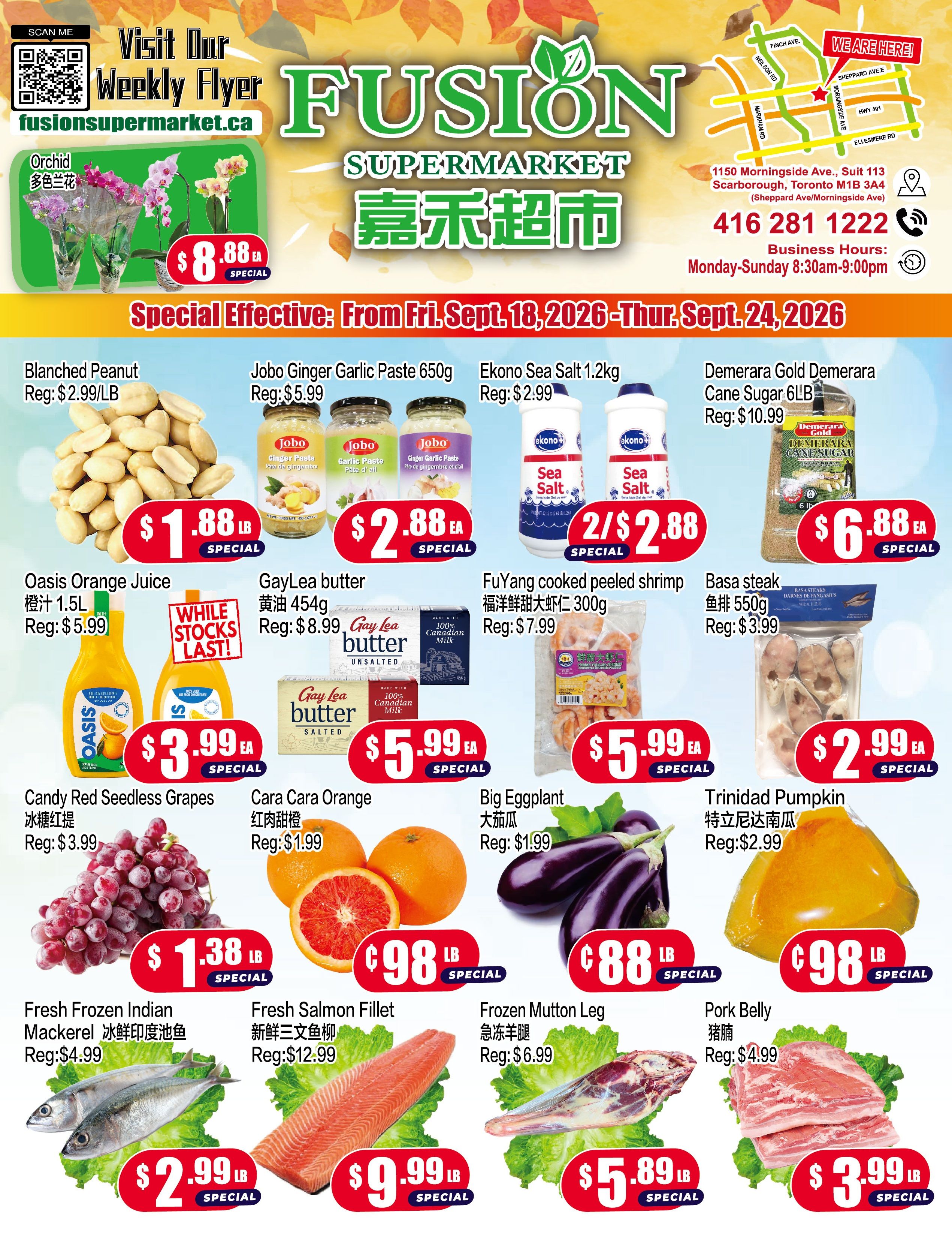 Fusion Supermarket (Scarborough) Flyer September 18 to 24