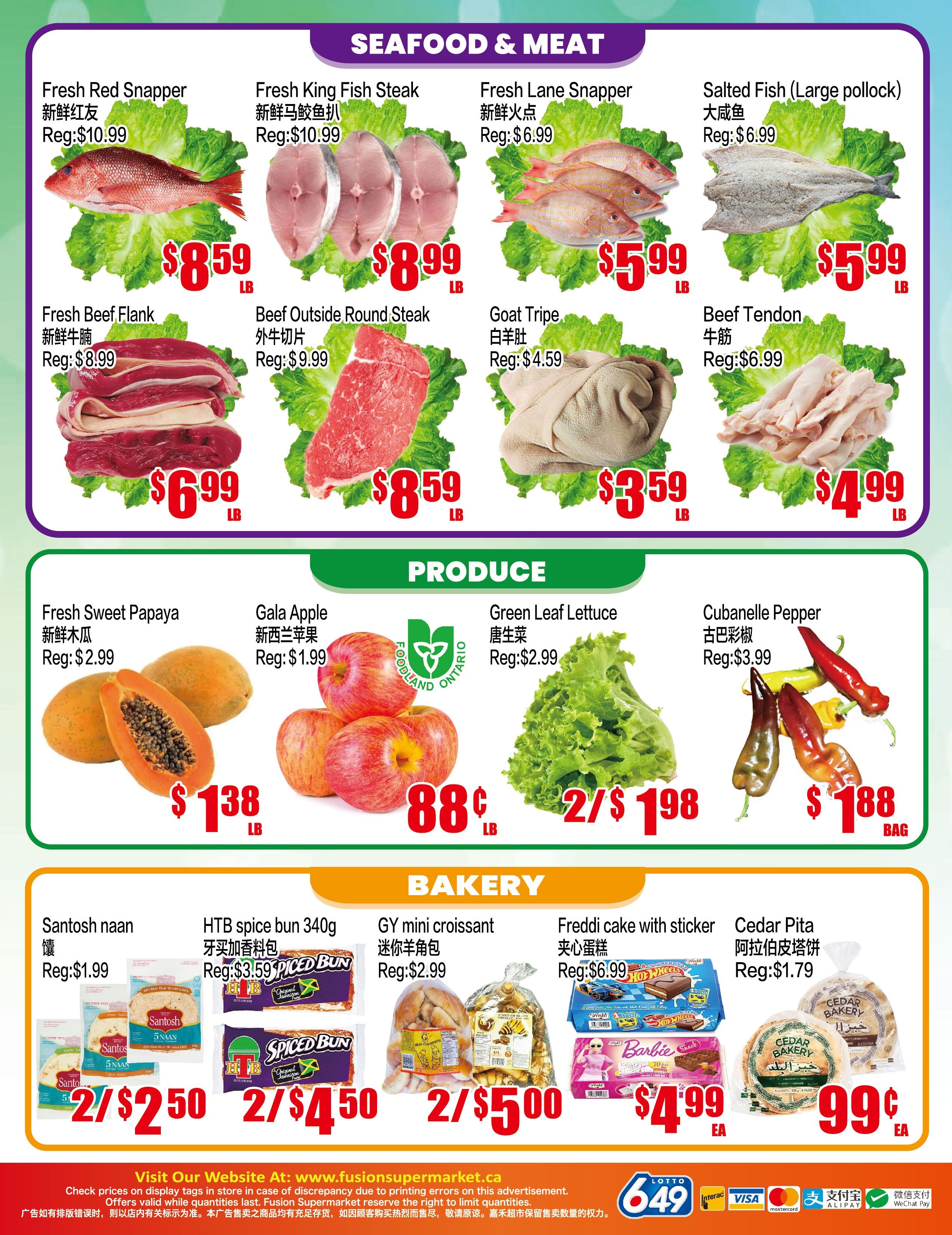 Fusion Supermarket (Scarborough) Flyer September 18 to 24