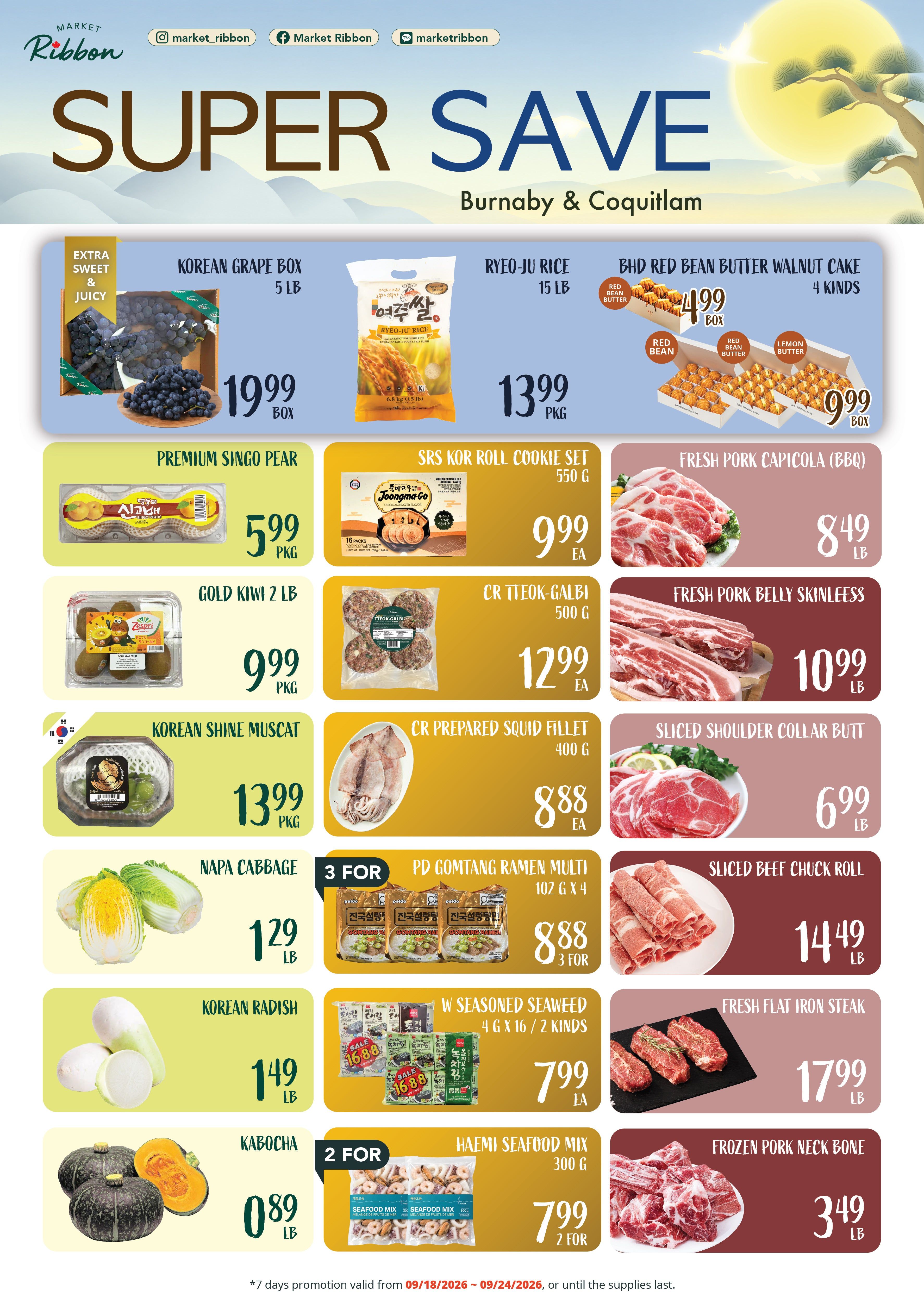Market Ribbon Flyer September 18 to 24