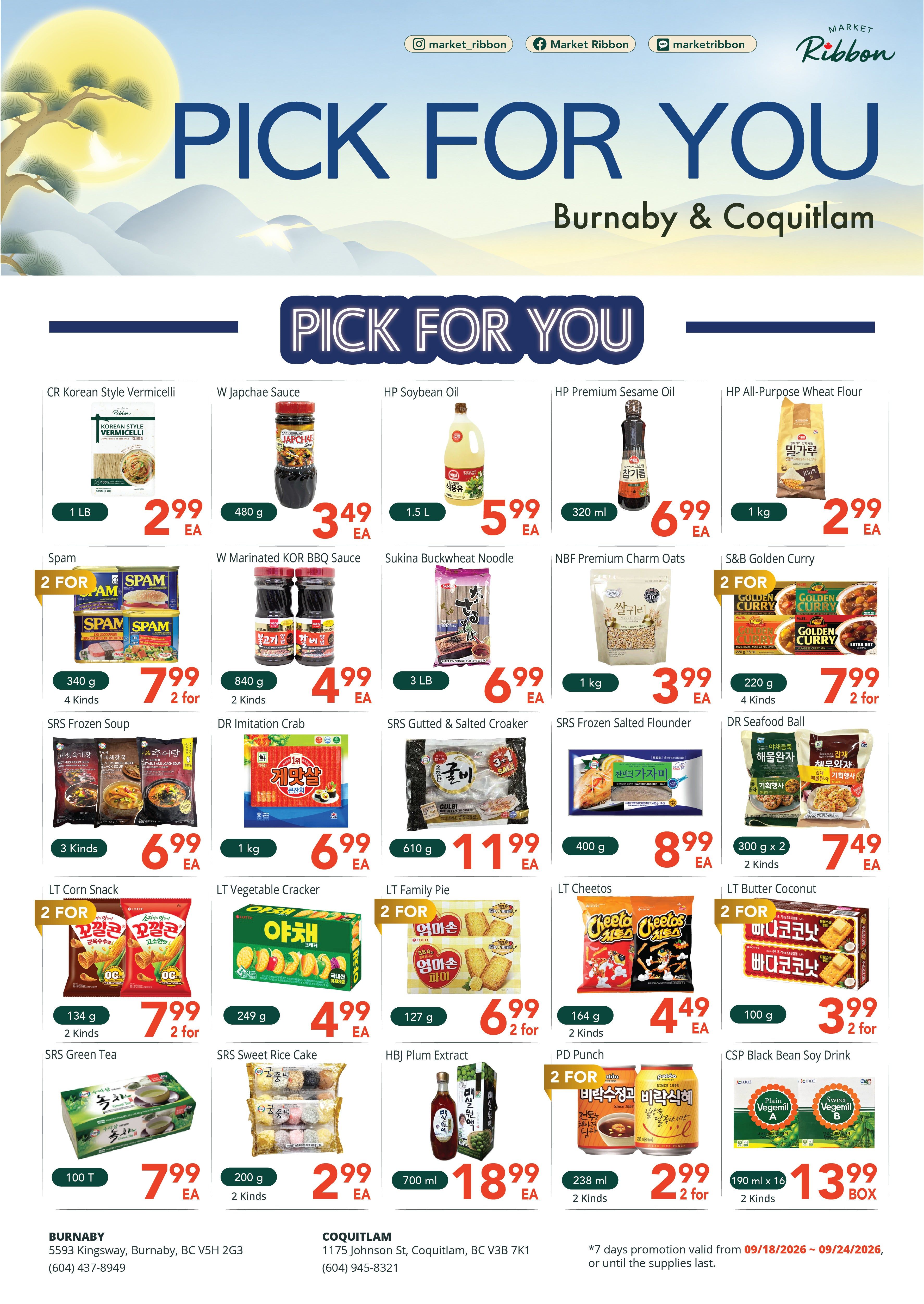 Market Ribbon Flyer September 18 to 24