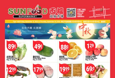 Sunfood Supermarket Flyer September 18 to 24