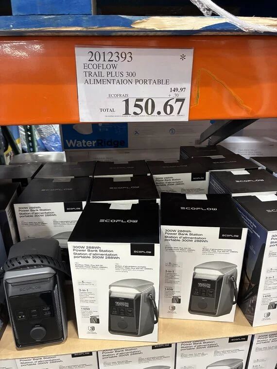 Costco - EcoFlow Trail Plus 300 portable power bank | $149.97 - Clearance Costco - EcoFlow Trail Plus 300 portable power bank | $149.97 - Clearance