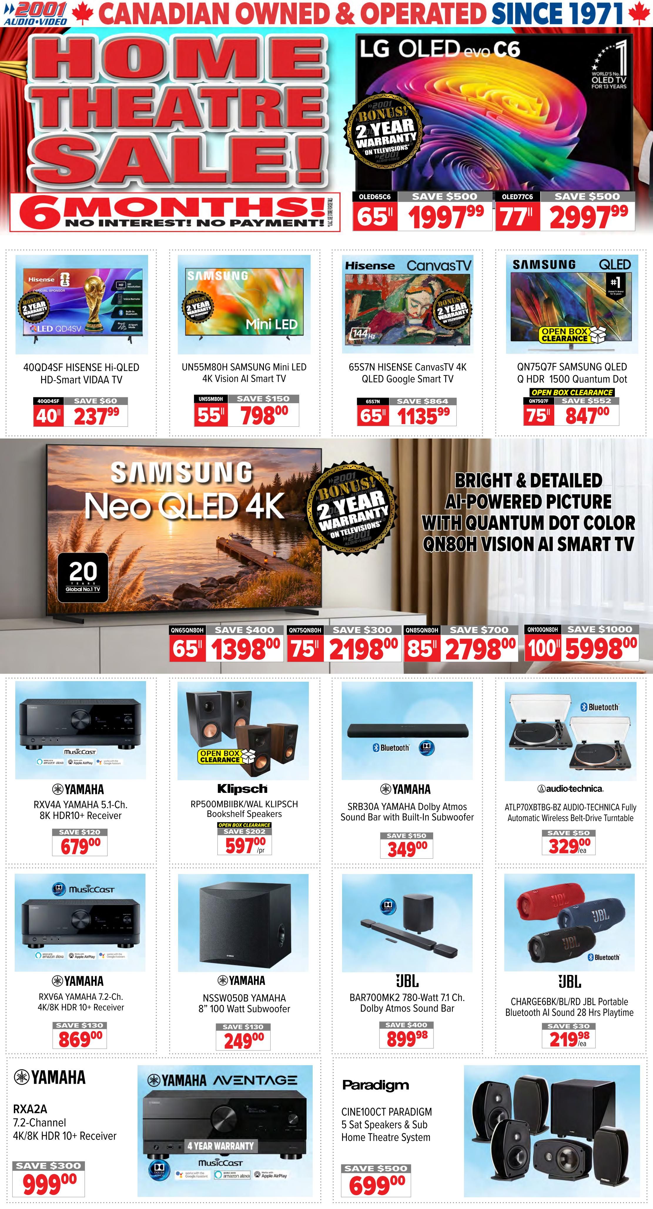 2001 Audio Video Flyer September 18 to 24