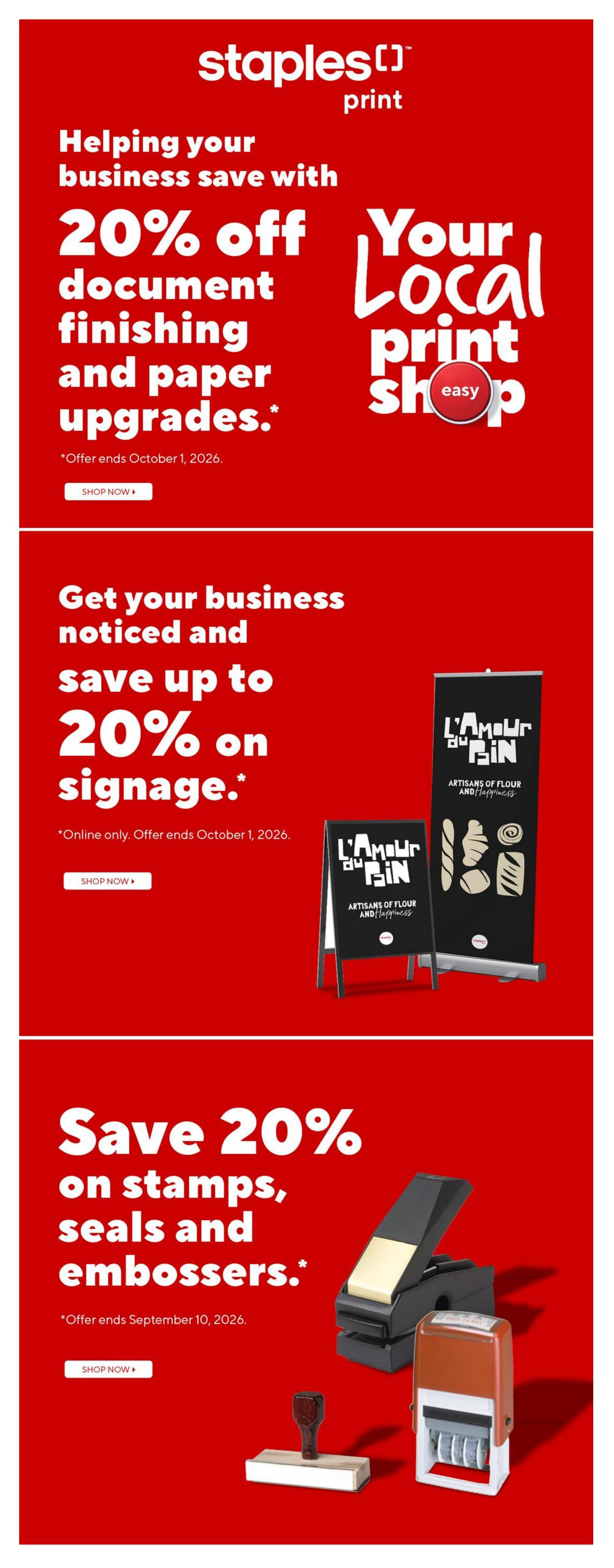 Staples Flyer September 18 to 24