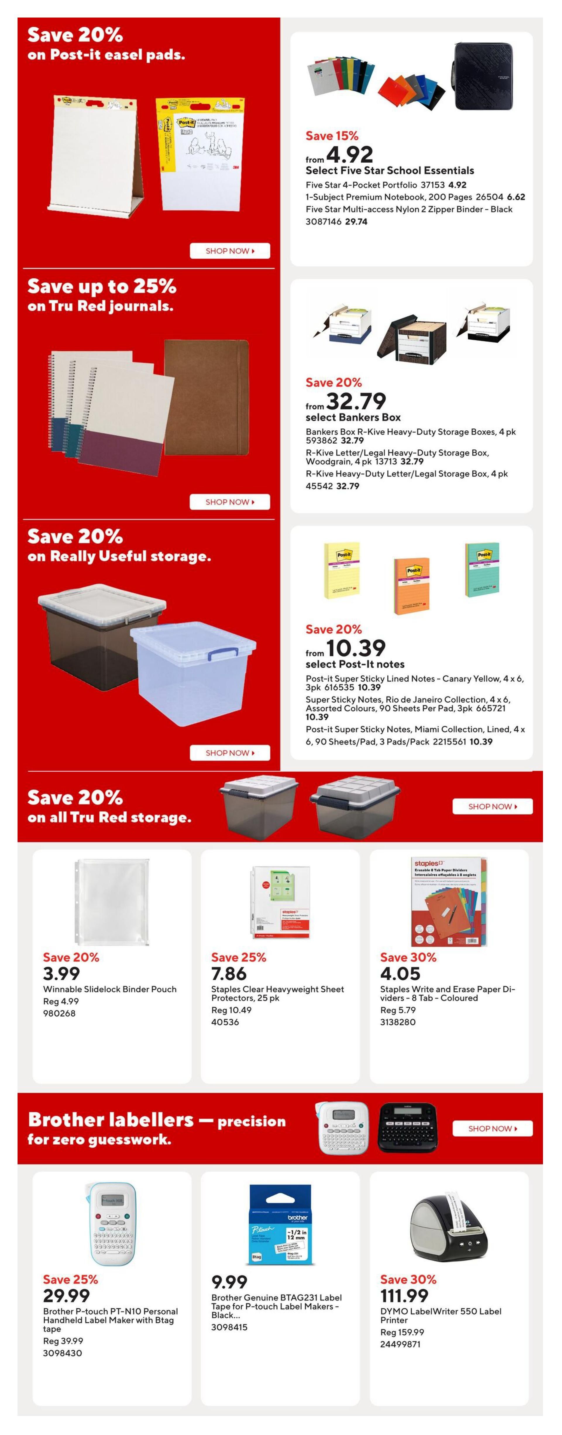 Staples Flyer September 18 to 24