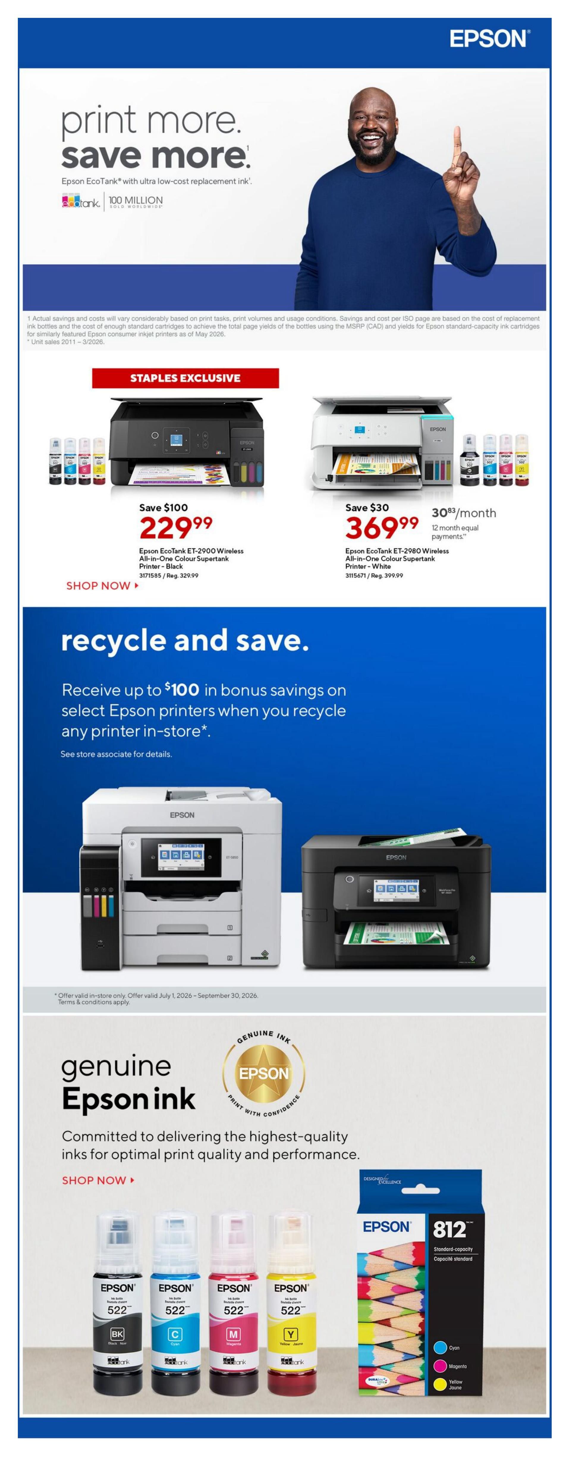 Staples Flyer September 18 to 24