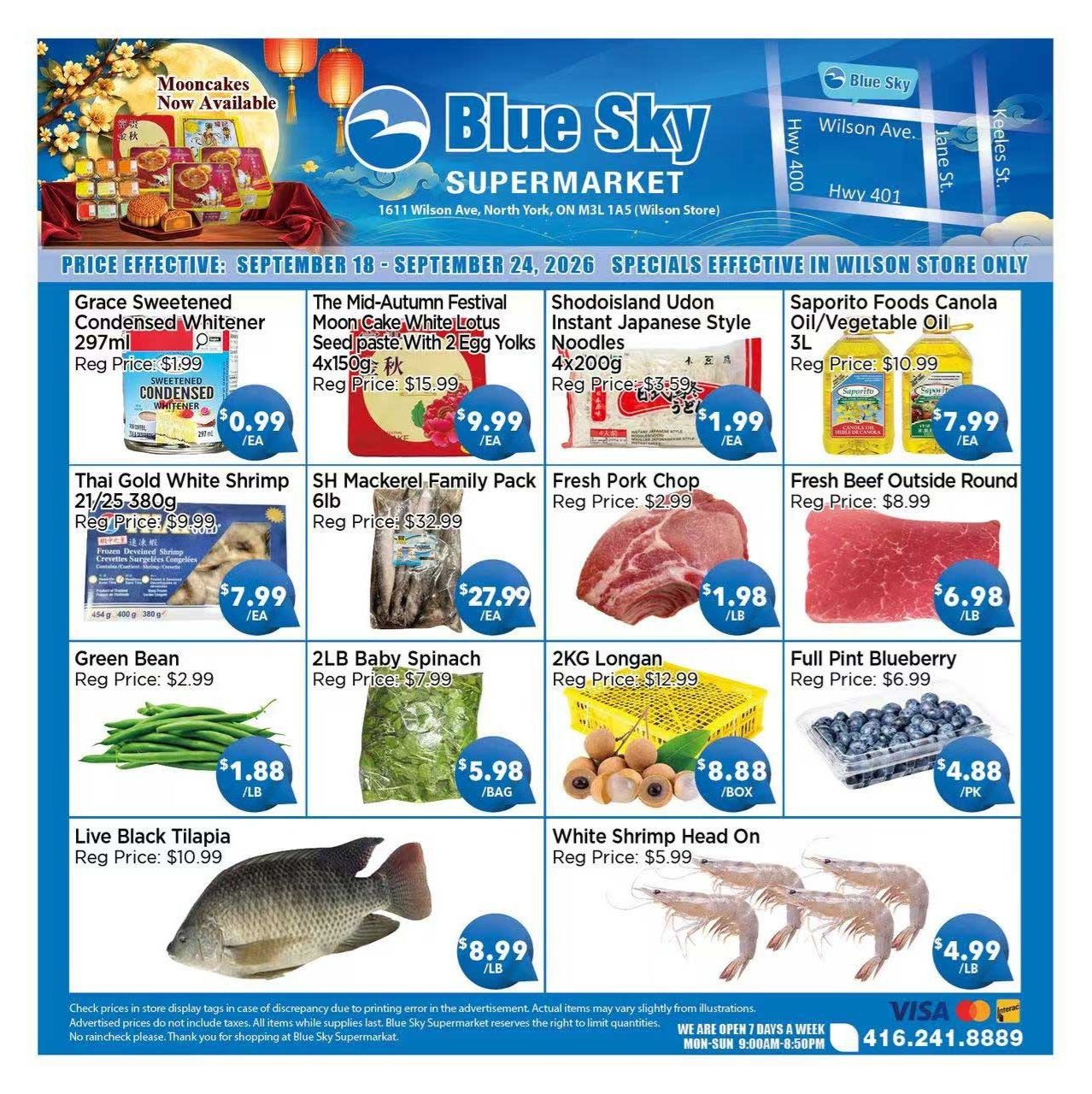 Blue Sky Supermarket (North York) Flyer September 18 to 24