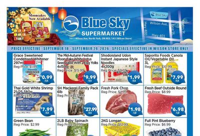 Blue Sky Supermarket (North York) Flyer September 18 to 24