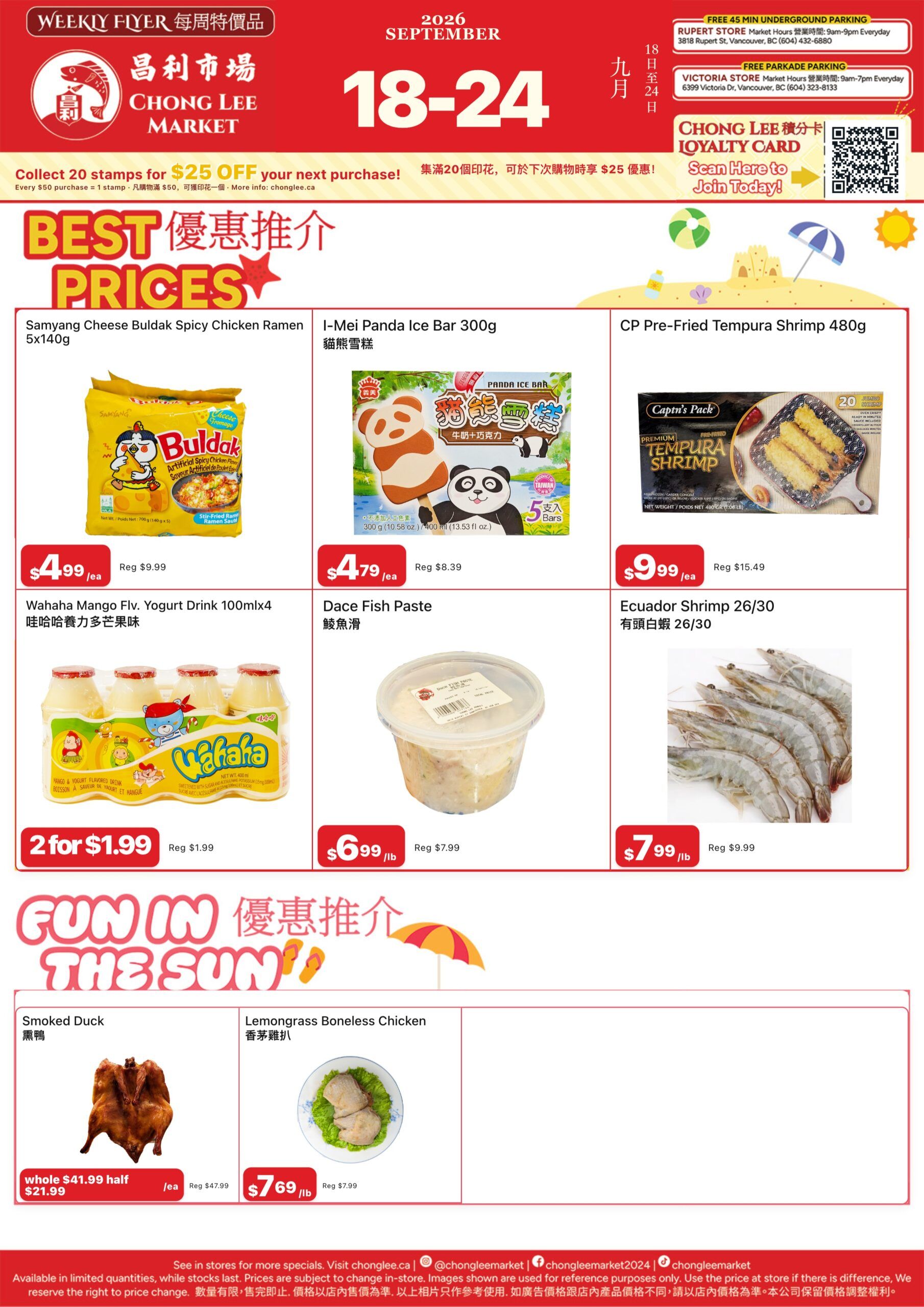 Chong Lee Market Flyer September 18 to 24