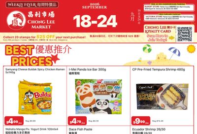 Chong Lee Market Flyer September 18 to 24
