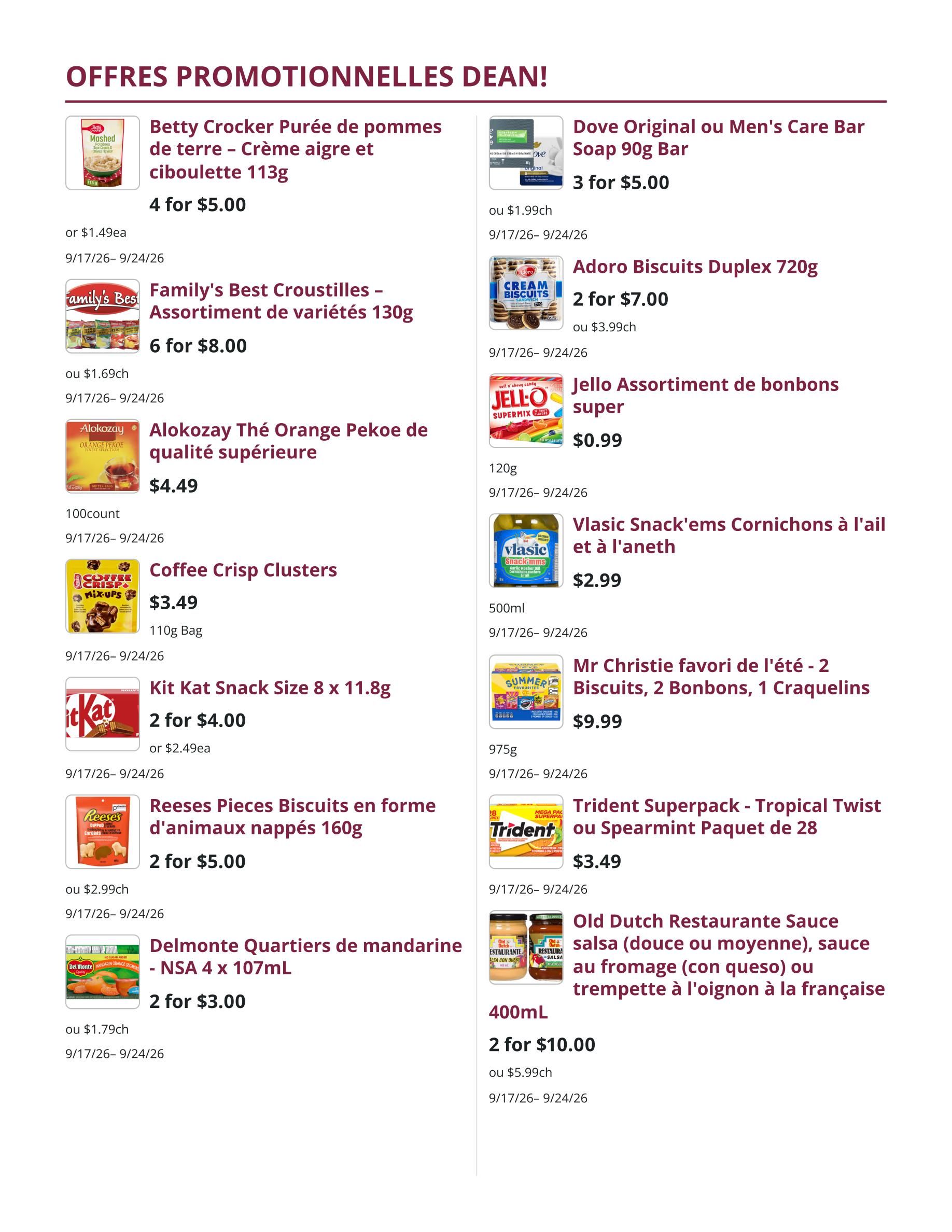 Mike Dean Local Grocer Flyer September 17 to 24