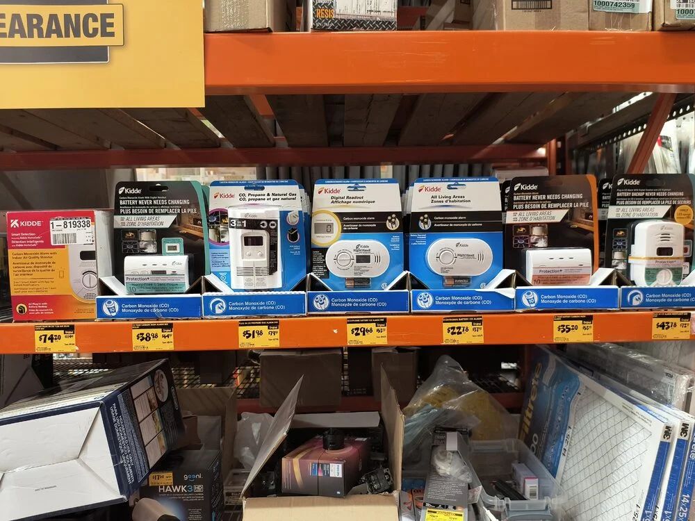 Home Depot: **in-store CLEARANCE** 40% off assorted gas and carbon monoxide detectors, Kidde brand, ONTARIO Locations.