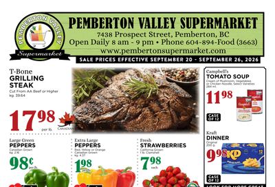 Pemberton Valley Supermarket Flyer September 20 to 26