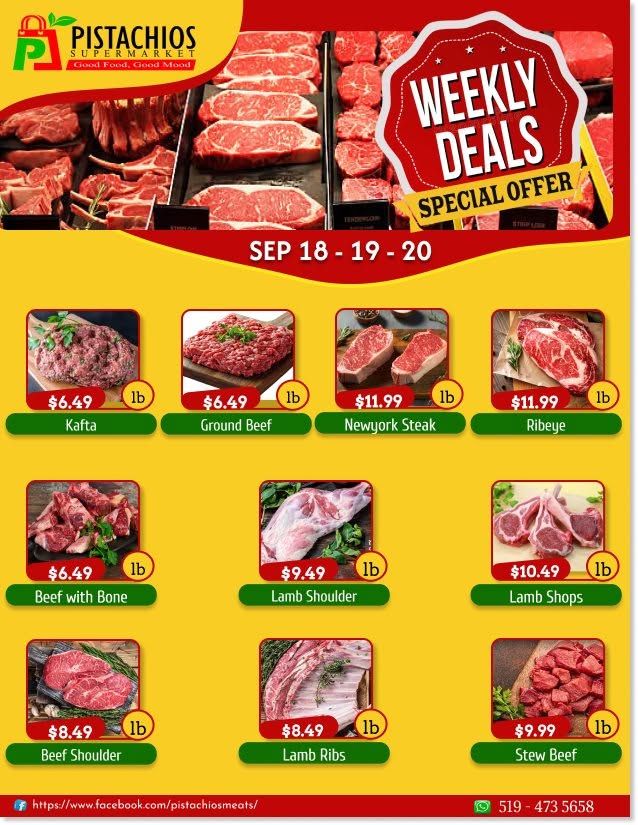 Pistachios Supermarket Flyer September 18 to 23