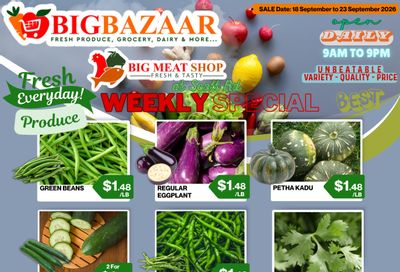 Big Bazaar Canada Flyer September 18 to 23