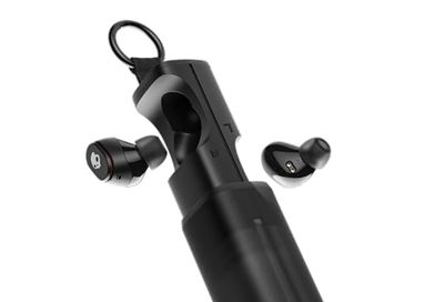 Skullcandy Dime 360 Wireless Earbuds with Clip-Anywhere Case - True Black