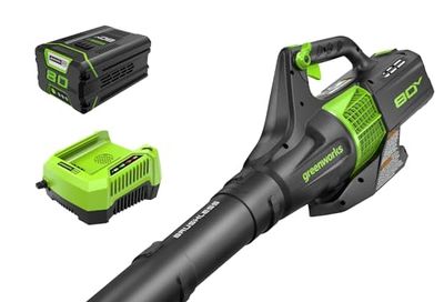 Greenworks PRO 80V 145 MPH - 580 CFM Cordless Jet Blower, 2.5 AH Battery Included BL80L2510