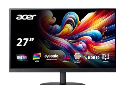 Acer CB272K Bmiprux 27" 4K UHD 3840x2160 IPS Colour-Accurate Monitor with 2 Speakers and AMD FreeSync