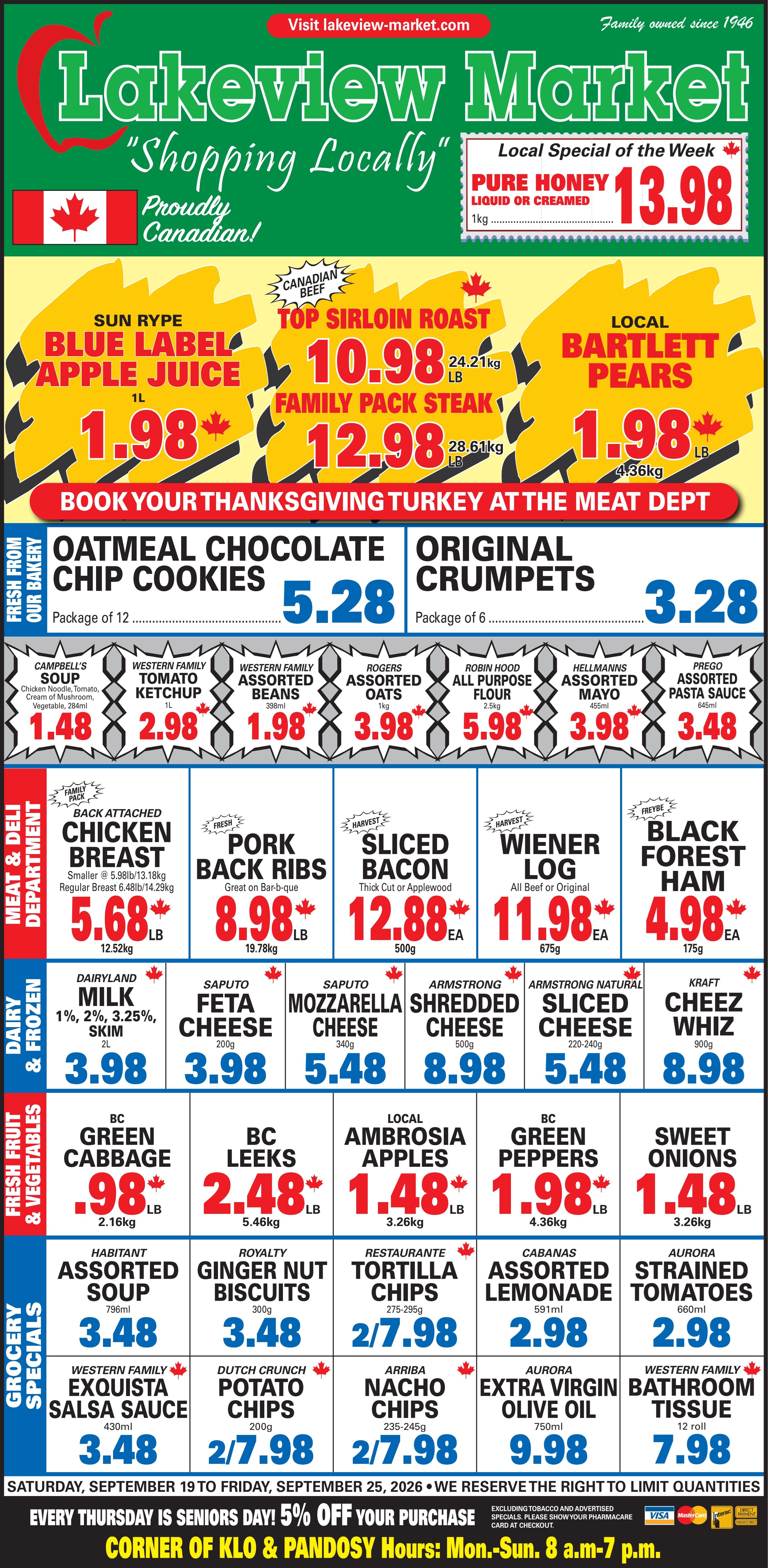 Lakeview Market Flyer September 19 to 25