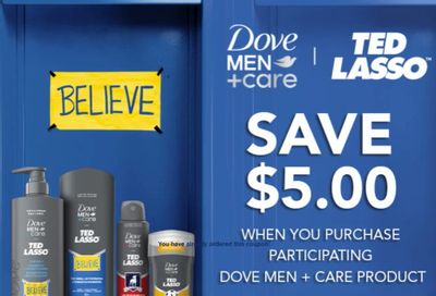 Real Canadian Superstore: YMMV: Dove Men (Care Ted Lasso and other Products) $3 with Coupon (With 4,000 Bonus Points)