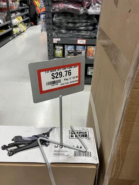 Princess Auto - Coquitlam BC - 2.5 Ton Floor Jack $29.76 Princess Auto - Coquitlam BC - 2.5 Ton Floor Jack $29.76
