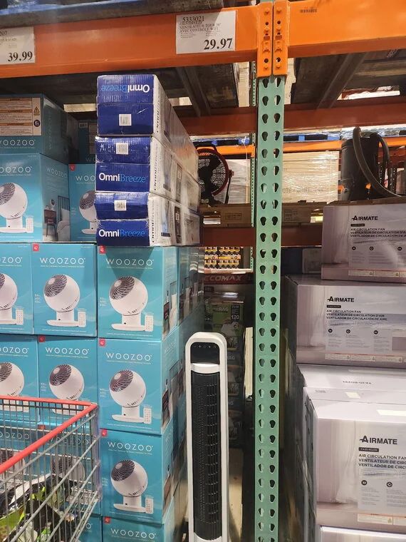 Costco: OmniBreeze Premium Tower Fan with Internal Oscillation and Wi-Fi 96 cm (38 in.) - 29.97$ YMMV Costco: OmniBreeze Premium Tower Fan with Internal Oscillation and Wi-Fi 96 cm (38 in.) - 29.97$ YMMV