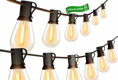 Amazon.ca: 150FT Outdoor String Lights with 62 LED Filament Bulbs - $40.49, was $59.99