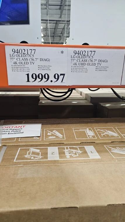 Costco: LG C5 77" $1999.97 Costco: LG C5 77" $1999.97