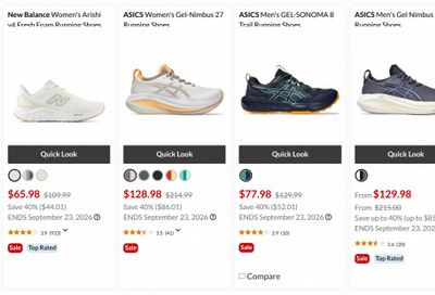 Sport Chek Canada Online Flash Sale: Save up to 60% on Select Brands & Styles