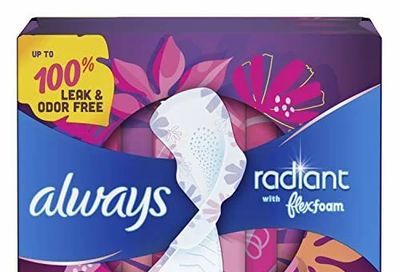 Amazon.ca: Always Radiant with FlexFoam Pads, Size 2 48ct, $10.87
