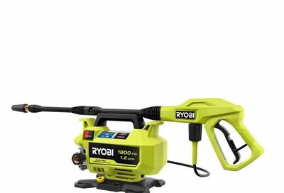 Home Depot: Ryobi 1800 PSI 1.2 GPM Electric Pressure Washer — $138 (save $30)
