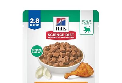 Amazon.ca: Hill's Science Diet, Wet Kitten Food, Chicken Recipe, 79g x 24 Pouches $16.48 (reg. $71.49)