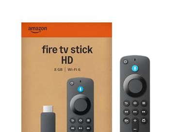 Amazon Fire TV Stick HD (newest model), free & live TV, Alexa Voice Remote, powered by the TV, effortless setup