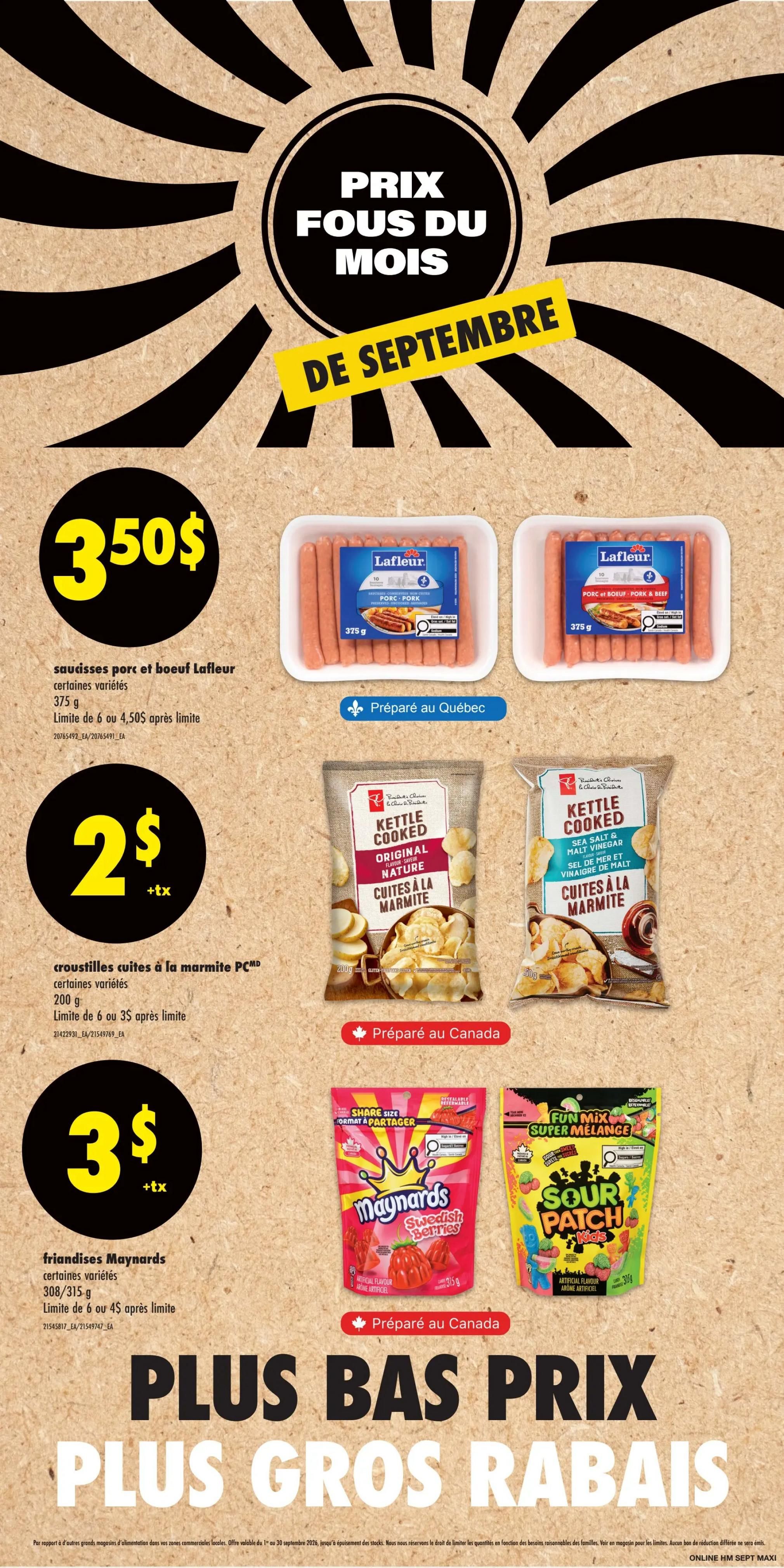 Maxi Flyer September 24 to 30