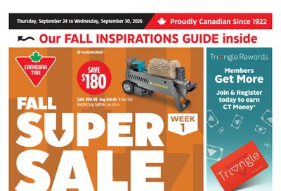 Canadian Tire (Atlantic) Flyer September 24 to 30