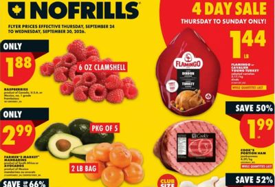 No Frills Ontario Flyer Deals September 24th – 30th: Flamingo Turkey $1.44/lb 4 Day Sale + More