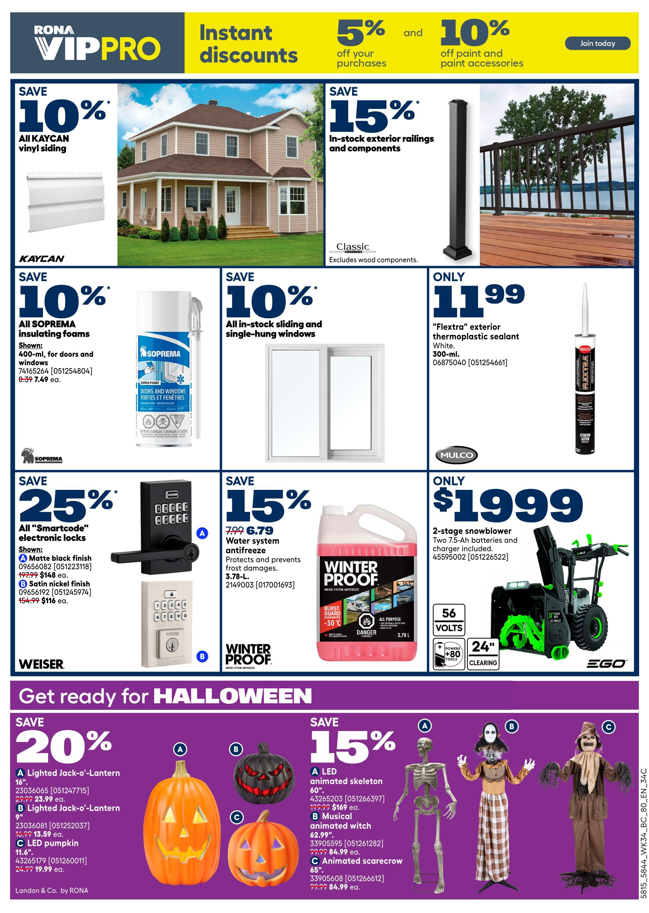 Rona & Rona+ (BC) Flyer September 24 to 30
