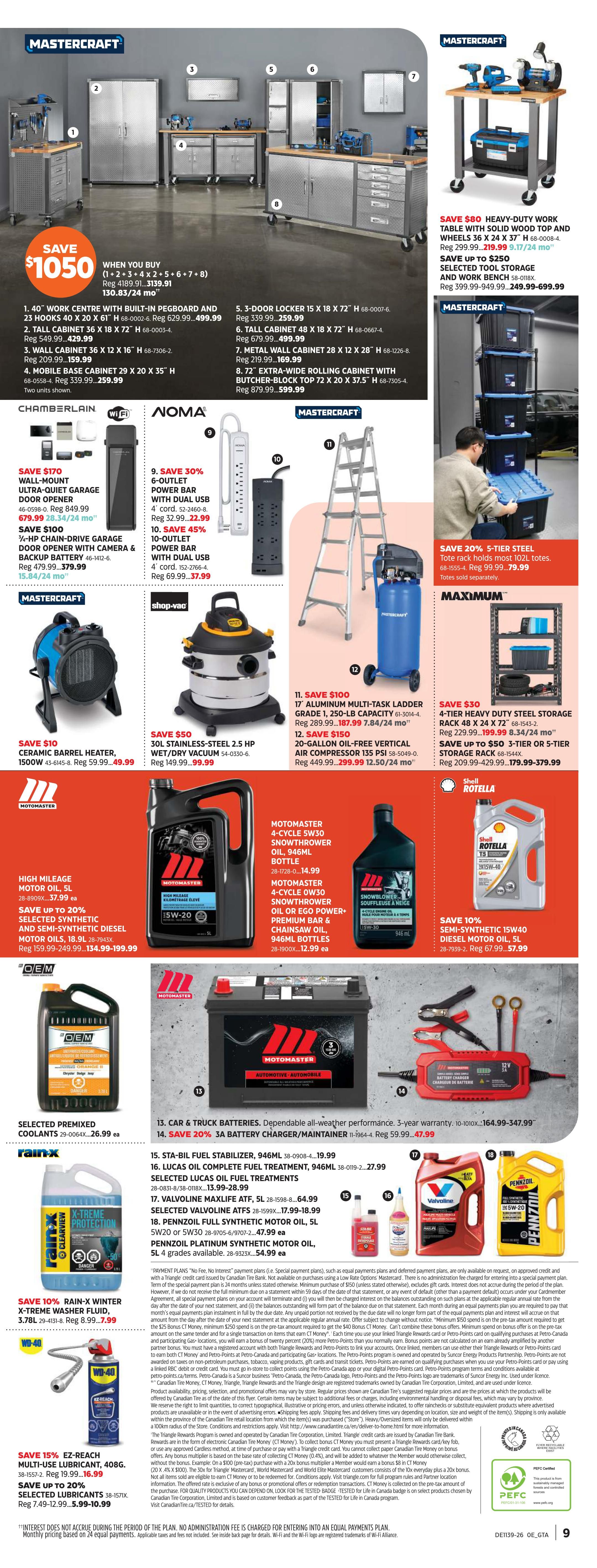 Canadian Tire Fall Inspirations Flyer September 25 to October 15