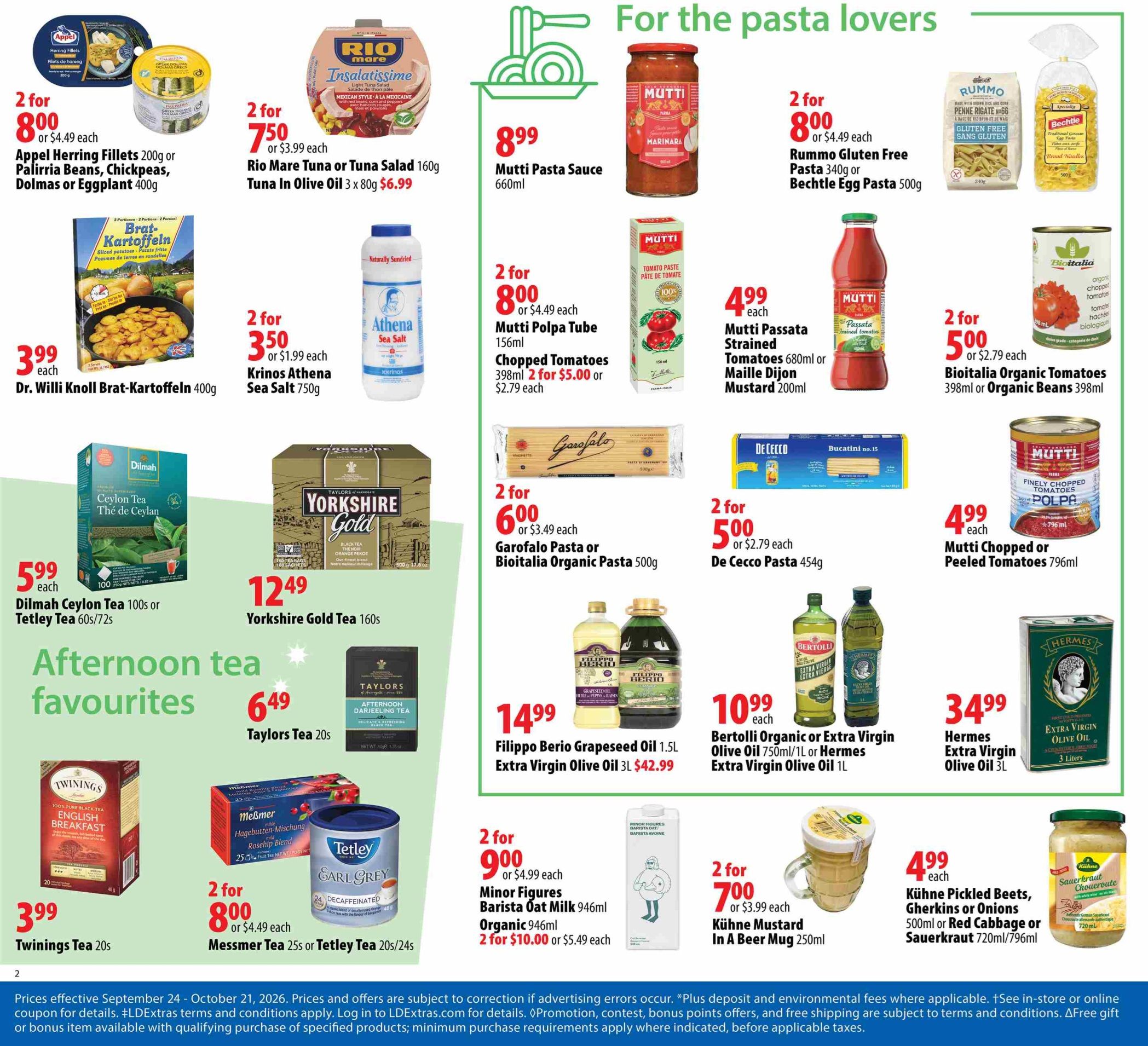 London Drugs Foods Of Europe Flyer September 24 to October 21