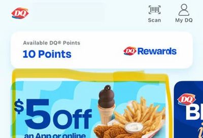 Dairy Queen: $5 off $10+ (on DQ app or online order)