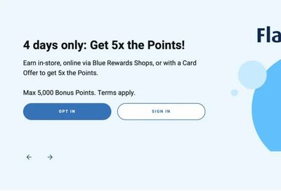 Blue Rewards 5X up to 5000 pts