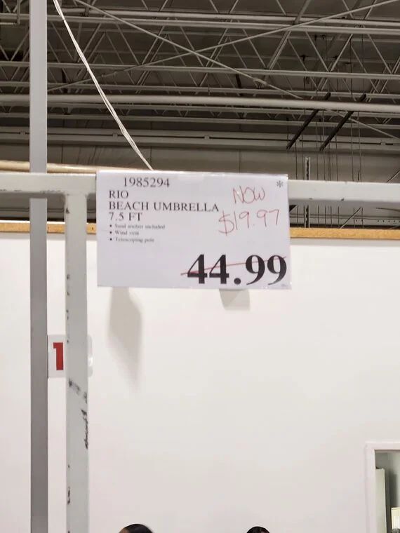 Costco: RIO 2.3m (7.5 ft) Beach Umbrella with AnchorX $19.97 - YMMV